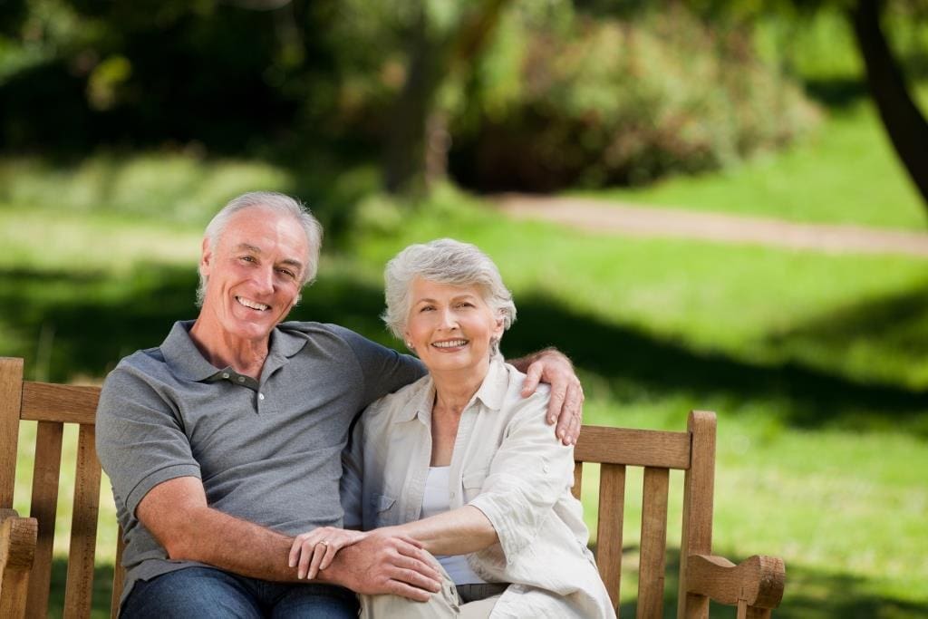 Best Dentist Near Me | Senior couple smiling.