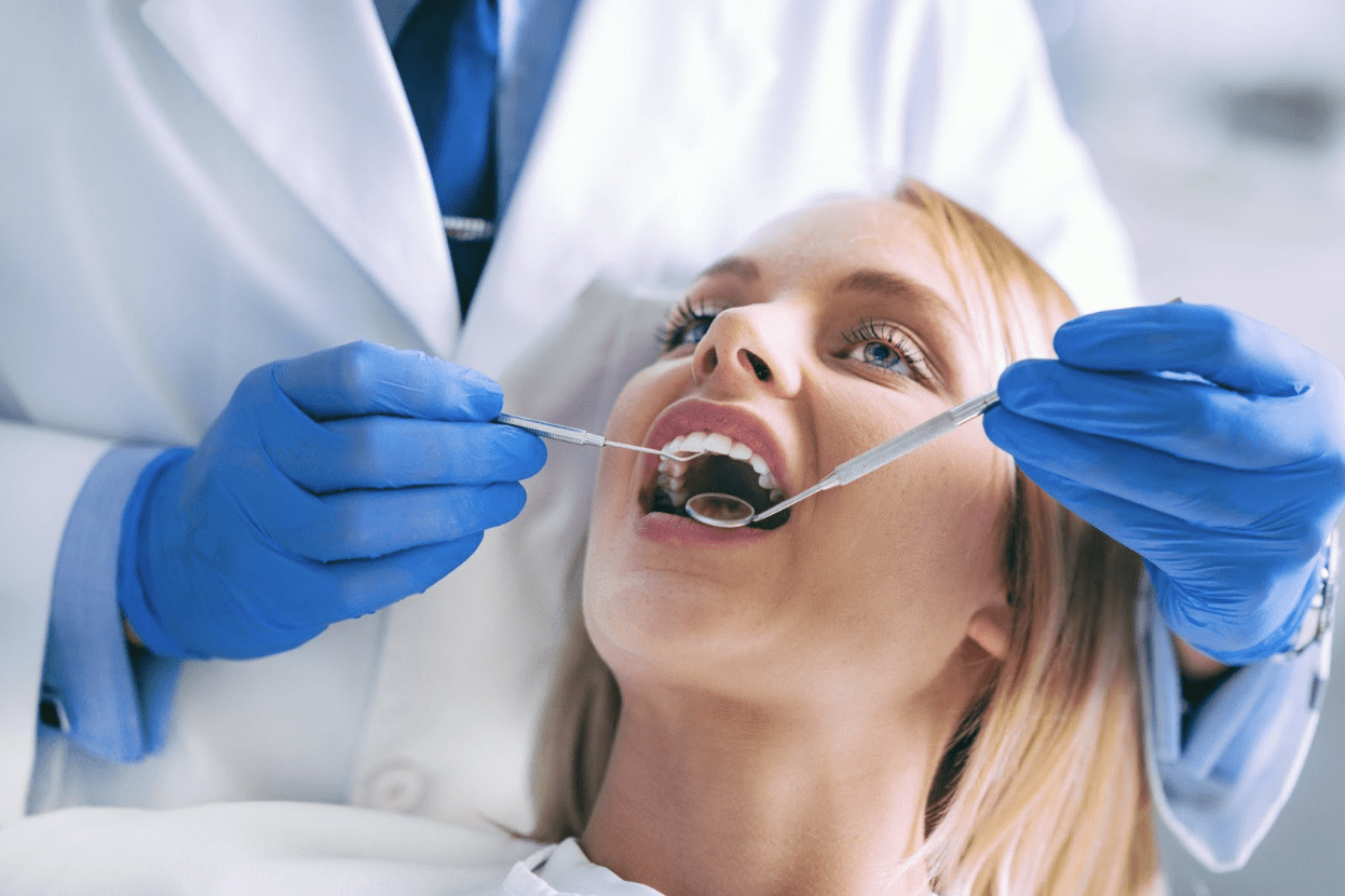 dentist treating patient