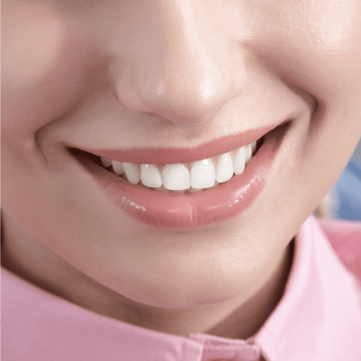 woman with dental crowns