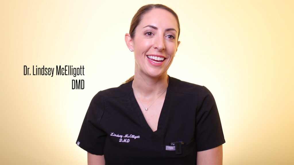 YouTube thumbnail of bio for Doctor Lindsey Mcelligott.