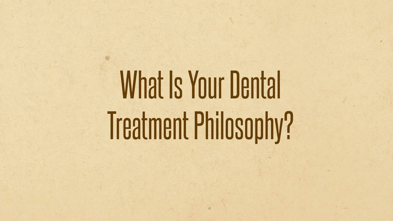 YouTube thumbnail of FAQ by Doctor Mario Gatti about his dental treatment philosophy.